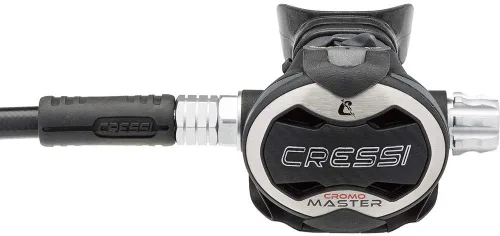 Vista 6 de Pistón equilibrado ajustable Cressi IP 1ª etapa - Filtro cónico - Alto caudal - AC25m/Master Cromo: fabricado en Italia por Cressi, calidad desde
