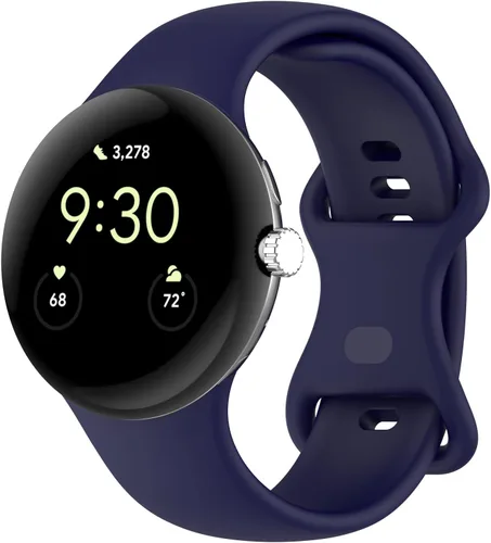 Vista 8 de Compatible con correas de reloj Google Pixel, silicona suave, correa deportiva ajustable para Google Pixel Watch 3 de 1.614 pulgadas/Pixel Watch