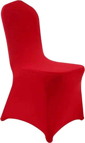 Vista 22 de Peomeise - 6 piezas de funda elástica de elastano para sillas, para bodas, fiestas, banquetes y eventos (negro, 6)