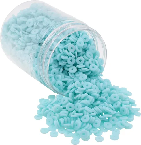 Vista 88 de Mandala Crafts Aqua Heishi - Cuentas de 0.157 in – 6000 cuentas planas de arcilla de disco polimérico para la fabricación de joyas para adultos