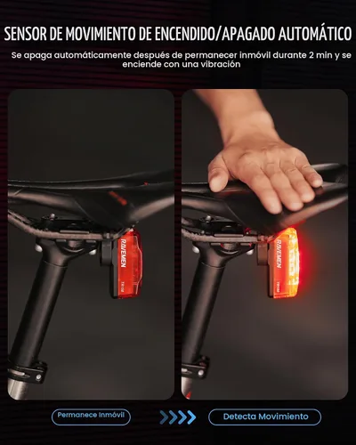 Vista 6 de RAVEMEN TR150/TR250 Bike Tail Light, 280° Visible Bike Rear Light
