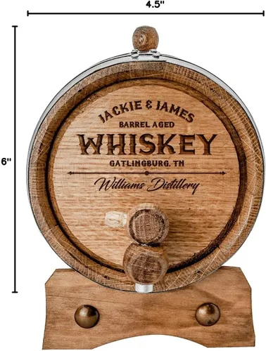 Vista 6 de Barril de añejamiento personalizado de roble blanco americano