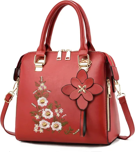 Vista 8 de Bolso de mano bordado con asa superior y bolso ligero para mujer