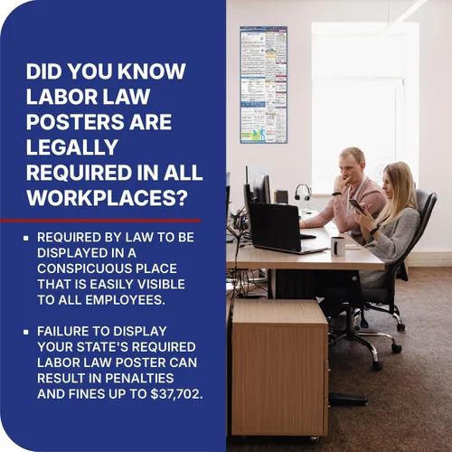 Vista 9 de Póster de la ley laboral estatal y federal de Texas 2026 - Cumple con OSHA en el lugar de trabajo - Publicación de regulaciones obligatorias
