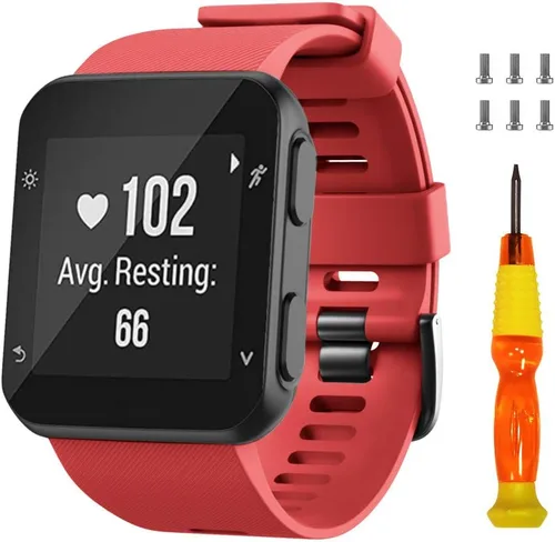 Vista 9 de NotoCity Correa de reloj de repuesto de silicona suave para Garmin Forerunner 35, compatible con Forerunner 35 Smartwatch
