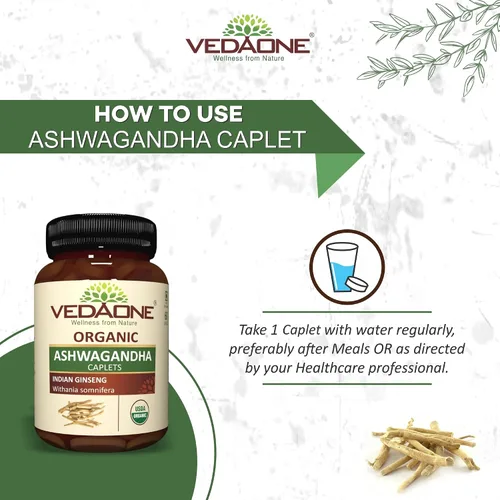 Vista 6 de Comprimido de Ashwagandha orgánico - 750mg cada 60 cápsulas (suministro de 1 mes)