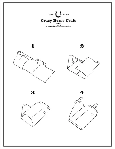 Vista 4 de Crazy Horse Craft Cartera minimalista personalizada, monedero de cuero con Verde alpino