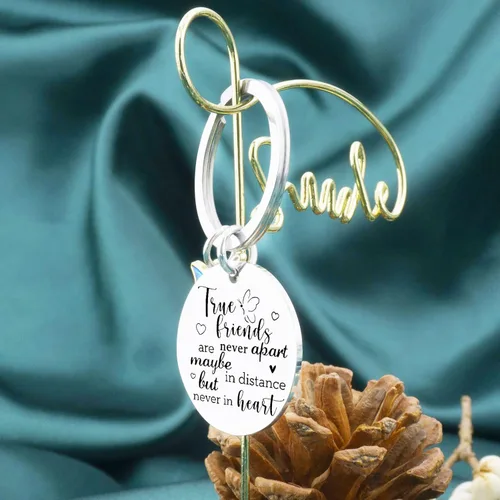 Vista 4 de Llavero de amistad para mujeres, mejores amigas, mejores amigas, regalos de cumpleaños para mujeres, regalo de larga distancia para mujer, amiga