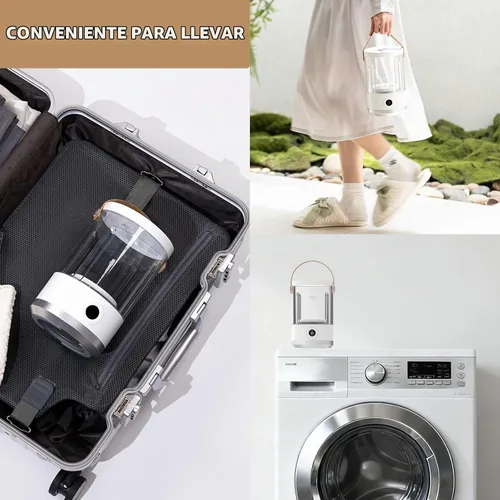 Vista 7 de Lavadora Portátil Mini – Lavadora Compacta Pequeña para Ropa Interior, Calcetines, Ropa de Bebé – Lavadora de Viaje Recargable con Modos de 5/15