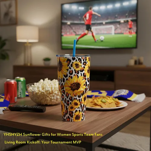 Vista 6 de Vaso aislado con tapa, tazas de café de viaje de acero inoxidable, regalos de girasol para mujeres, mamá, papá, taza para beber el día del juego