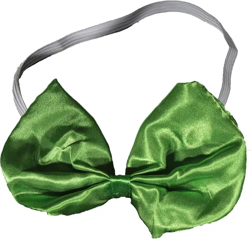 Vista 3 de Juego de accesorios para disfraz de orejas de rana de terciopelo, color verde