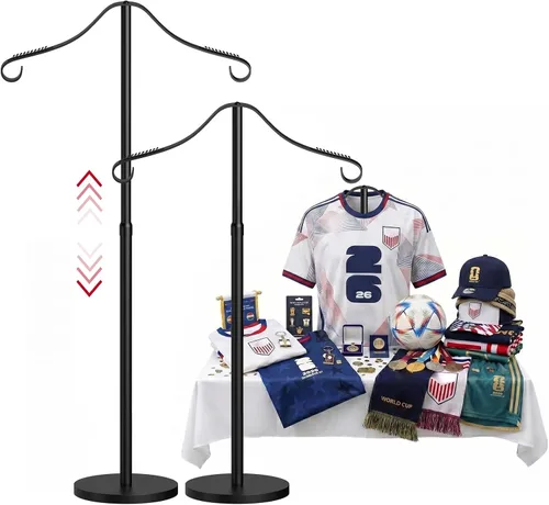 Vista 18 de Reusable Shirt Display Stand-Mannequin Torso Tshirt Display Stand for Retail/Vendors,18-33" Adjustable Dress Form Mannequin Stand Clothes Black