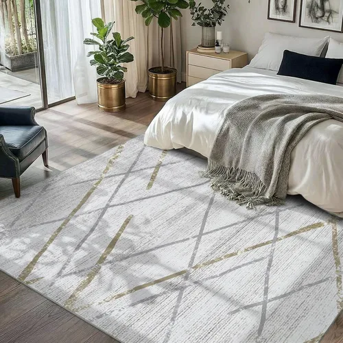 Vista 358 de jinchan Alfombra marroquí de pasillo 2x6 - Alfombra de pasillo lavable a máquina para cocina, alfombra moderna geométrica suave de pelo bajo