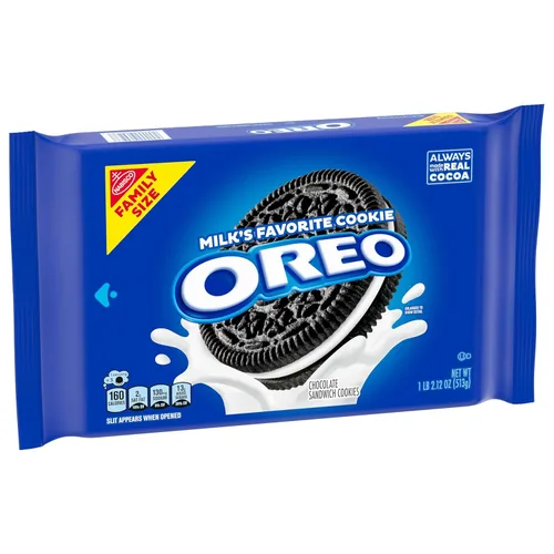 Vista 15 de OREO Galletas sándwich de chocolate, tamaño familiar, 3 paquetes