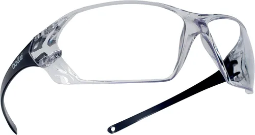 Vista 2 de Bollé Safety 253-PR-40058 - Gafas de seguridad con montura sin montura negra brillante y lente antiarañazos y antiniebla