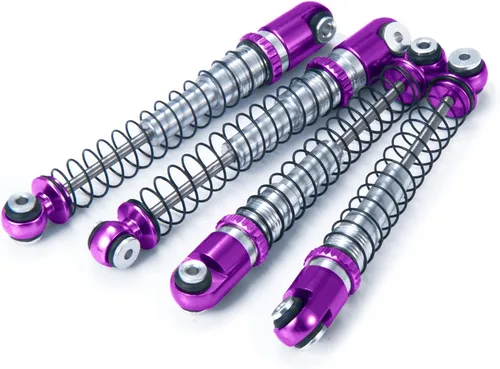 Vista 7 de MORLORDY Aleación de aluminio 4 piezas RC Shock 1.890 in amortiguadores ajustables amortiguadores para choques SCX24 1.890 in actualizaciones 1/24