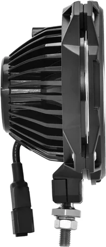 Vista 7 de KC HiLiTES 91305 Gravity LED Pro6 Single Wide-40 Beam con arnés de cableado e interruptor de luz LED iluminado - Sistema de paquete de par