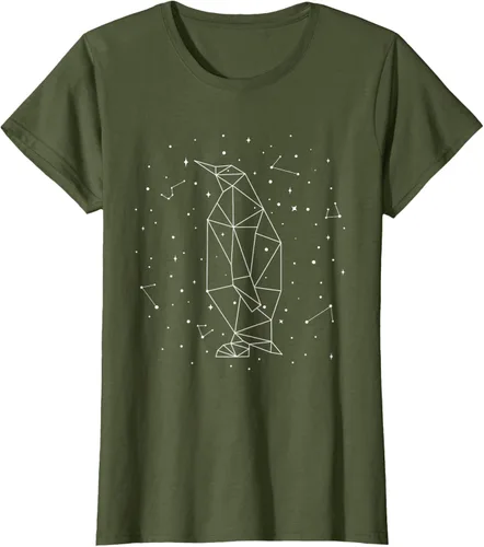 Vista 75 de Sternbild Penguin Constellation Emperor Sea Bird Penguin Camiseta Negro