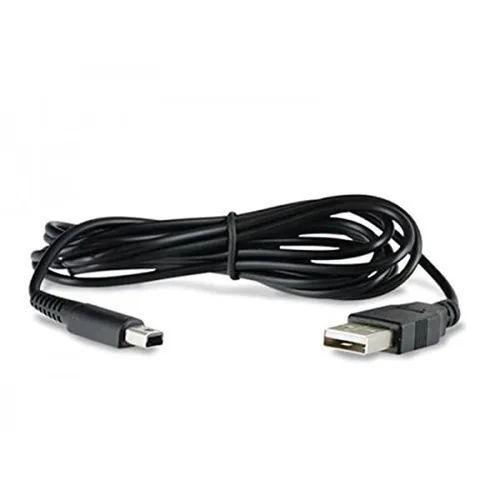 Vista 2 de Tomee Black USB Charging Cable for Nintendo 2DS XL, 3DS, 3DS 2DS, DSi - Minimalist Style, USB Connectivity
