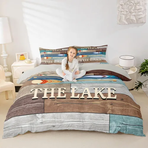 Vista 20 de Erosebridal Juego de ropa de cama con diseño de Feliz Navidad, adorable funda de edredón de muñeco de nieve tamaño individual para niños y niñas