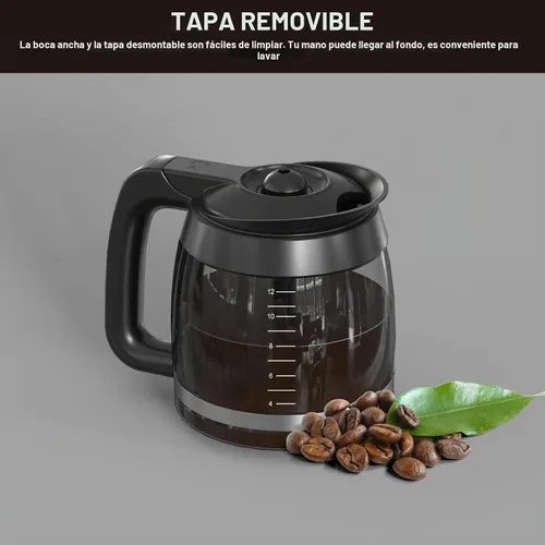 Vista 5 de CE251 - Jarra de vidrio de repuesto de 12 tazas compatible con cafetera Ninja, compatible con modelos CE251 CE201 CE201C CE200 CE200C modelo #