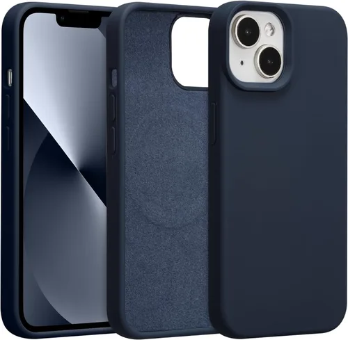 Vista 189 de Funda magnética de silicona para iPhone 13 Pro, color blanco antiguo [Compatible con Magsafe] [Forro de microfibra suave antiarañazos], funda