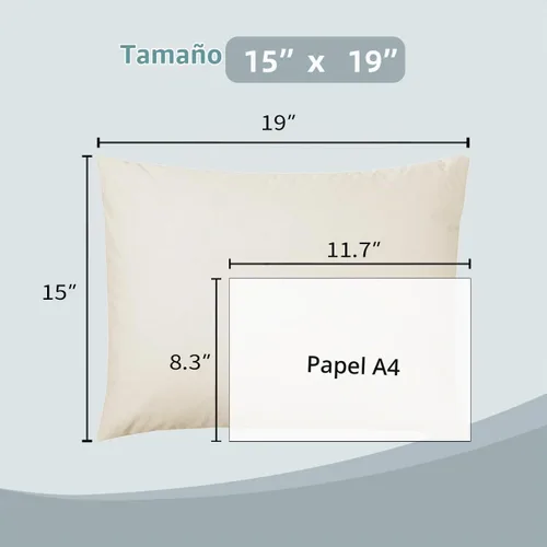Vista 3 de USlixury Almohada de trigo sarraceno orgánico para dormir con funda