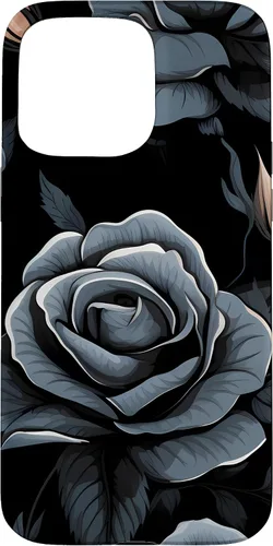 Vista 31 de Black Rose Floral Flower Case for iPhone 16