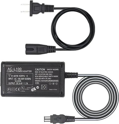 Vista 7 de Adaptador de CA Cargador Compatible Sony Handycam CCD-TRV16, CCD-TRV17
