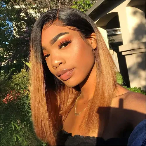 Vista 35 de Peluca Bob de pelo humano 13x4 encaje frontal HD estilo Bob corta y recta con parte lateral para mujeres negras, pelo humano prearrancado, sin De