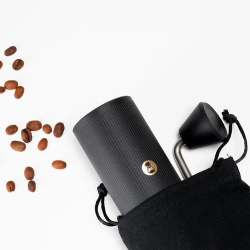 Vista 7 de TIMEMORE Molinillo de café manual de acero inoxidable con rebabas cónicas con capacidad de 0.71 oz numérico externo ajustable, molinillo de expressp