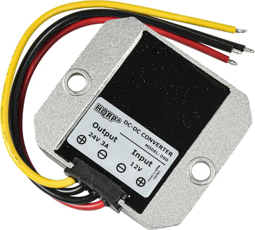 Vista 4 de HQRP Convertidor de aumento de corriente continua de 12 V de hasta 24 V 3 A, regulador de voltaje de 72 W, convertidor de corriente continua