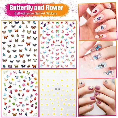 Vista 5 de Kit de arte de uñas de 37 piezas, herramientas de diseño de uñas