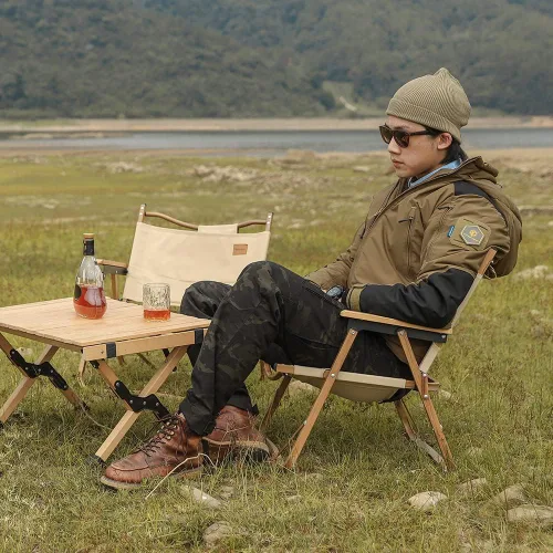 Vista 4 de EMERSONGEAR Blue Label JIHU - Ropa de algodón, abrigo táctico impermeable de invierno para hombres, ropa cálida militar