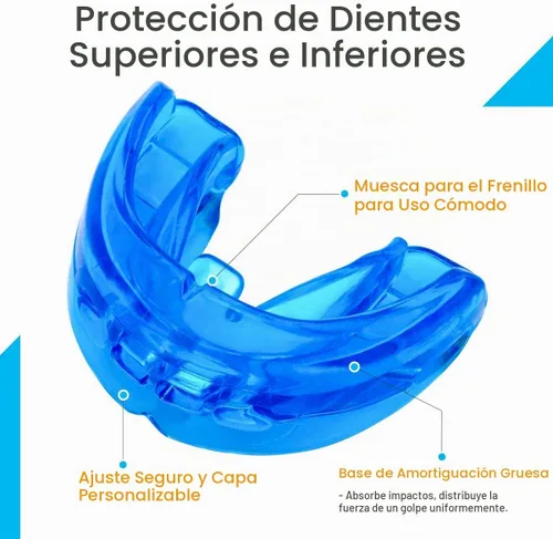 Vista 2 de Coolrunner Protectores bucales dobles para deportes juveniles, protectores