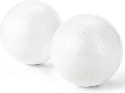 Vista 3 de Lyellfe - Paquete de 6 bolas de espuma para manualidades, 4.7 pulgadas redondas Bola de espuma de poliestireno para proyectos de arte