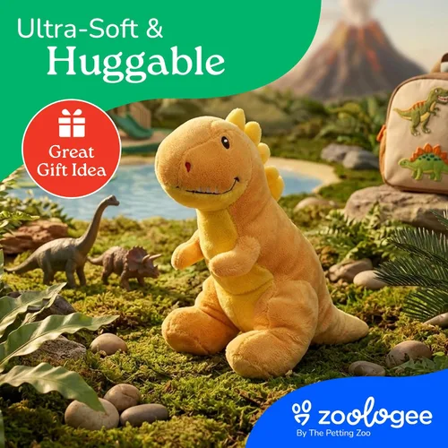 Vista 9 de The Petting Zoo ZOOLOGEE T-Rex - Peluche de dinosaurio T-Rex de 11 pulgadas