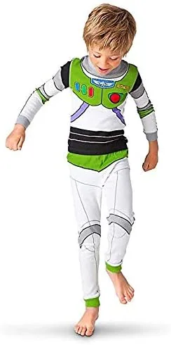 Vista 3 de Disney Boys Buzz Lightyear Costume PJ PALS Pajamas