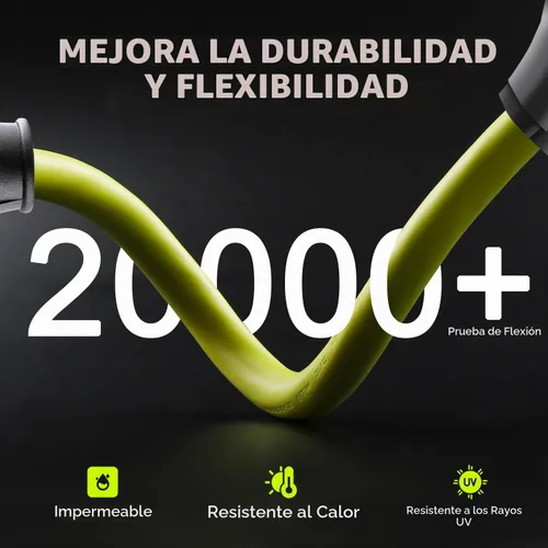 Vista 6 de Cable adaptador del cargador EV Campzlly, adaptador NEMA 10-50P a 14-50R, enchufe de 50A a 4 clavijas hembra, compatible con EV para carga de nivel