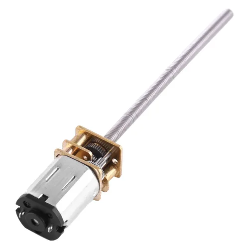 Vista 2 de DC 6V Mini Motor de engranaje eléctrico DC Motor de engranajes DC de alta 30 RPM ~ 500 RPM, eje de salida larga