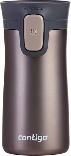 Vista 7 de Contigo Pinnacle Autoseal - Taza de viaje térmica de acero inoxidable, termo al vacío, vaso a prueba de fugas, taza de café con tapa fácil