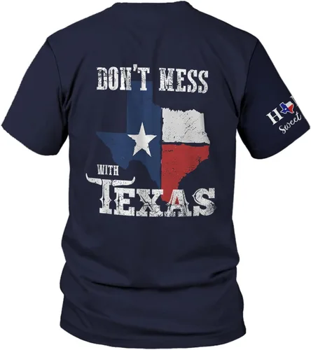 Vista 3 de HomeDesign Camiseta unisex 3D con la bandera y el mapa de Texas con nombre personalizado, para hombres y mujeres, talla S-5XL
