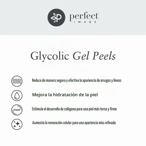 Vista 7 de Gel Peel glicólico, mejorado con retinol y extracto de té verde (10% de fuerza)
