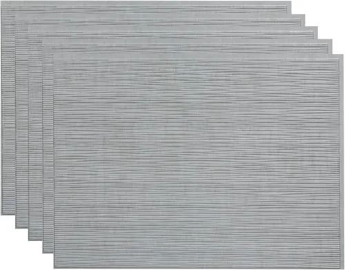 Vista 20 de FASÄDE Ripple - Panel decorativo de vinilo decorativo para salpicaduras de 18 x 24 pulgadas en plata argente (paquete de 5)