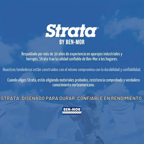 Vista 5 de Strata C78050V Separadores de metal de 10 pulgadas / ruedas para tendedero