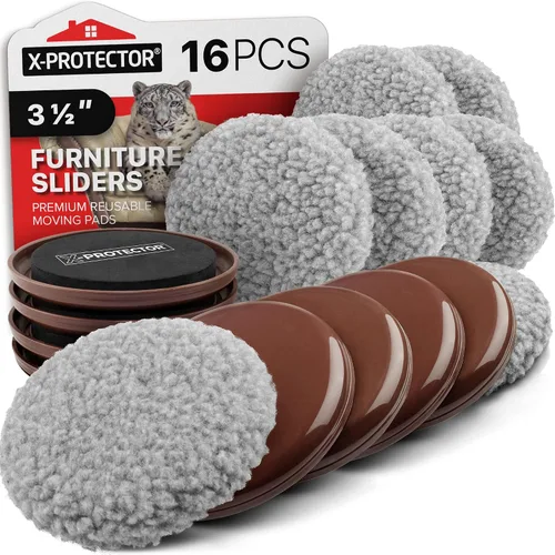 Vista 10 de Deslizadores para Muebles X-PROTECTOR - 4+4 Set 5", Multisuperficie, Marrón