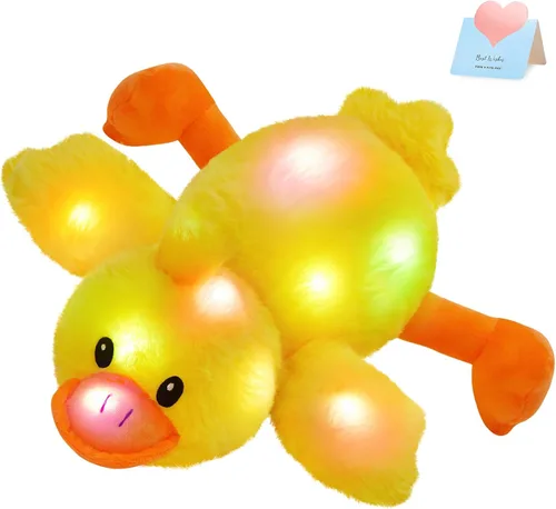 Vista 13 de Glow Guards - Cachorro de peluche azul, de 15 pulgadas, musical, suave, con luces ledes nocturnas, para Navidad, Día del Niño y cumpleaños.