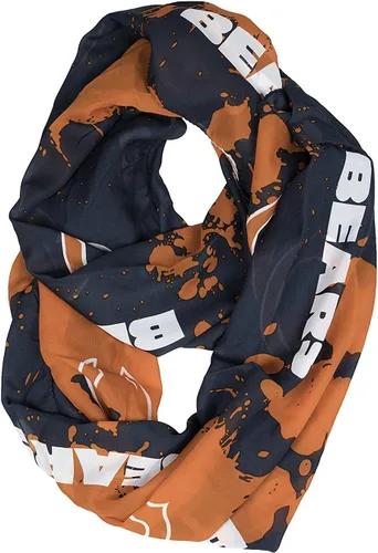Vista 4 de Littlearth NFL unisex-adult Silky Splatter Print Infinity Scarf marino
