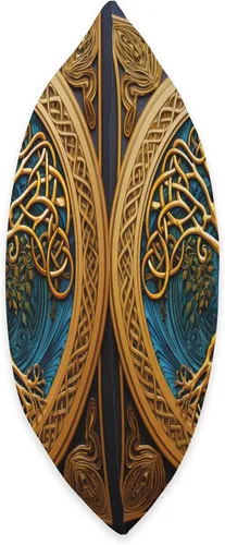 Vista 2 de Celtic Irish Gift Ideas Celtic Tree of Life Knot Triskele Triquetra - Almohada de 16 x 16 pulgadas, multicolor