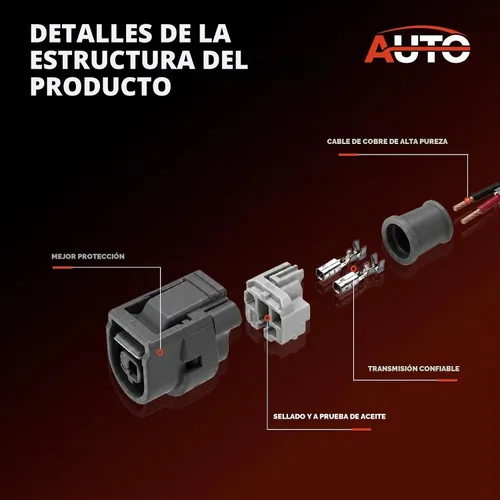 Vista 4 de Sensor de temperatura Bomba de dirección asistida Conectores de interruptor Enchufe Pigtail Reemplazo del arnés de cableado para Toyota Lexus Scion
